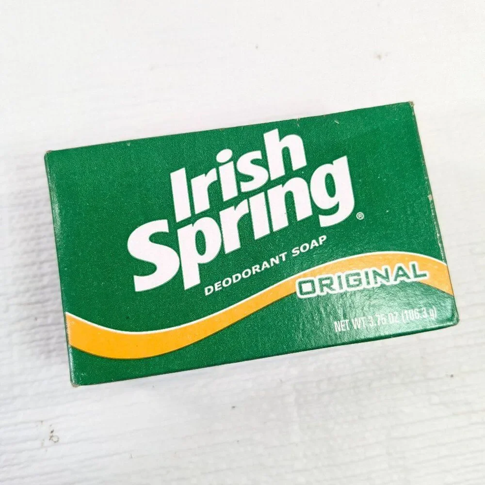 Vintage Irish Spring Original Deodorant Soap 3.75 oz Bath size Irish Springs